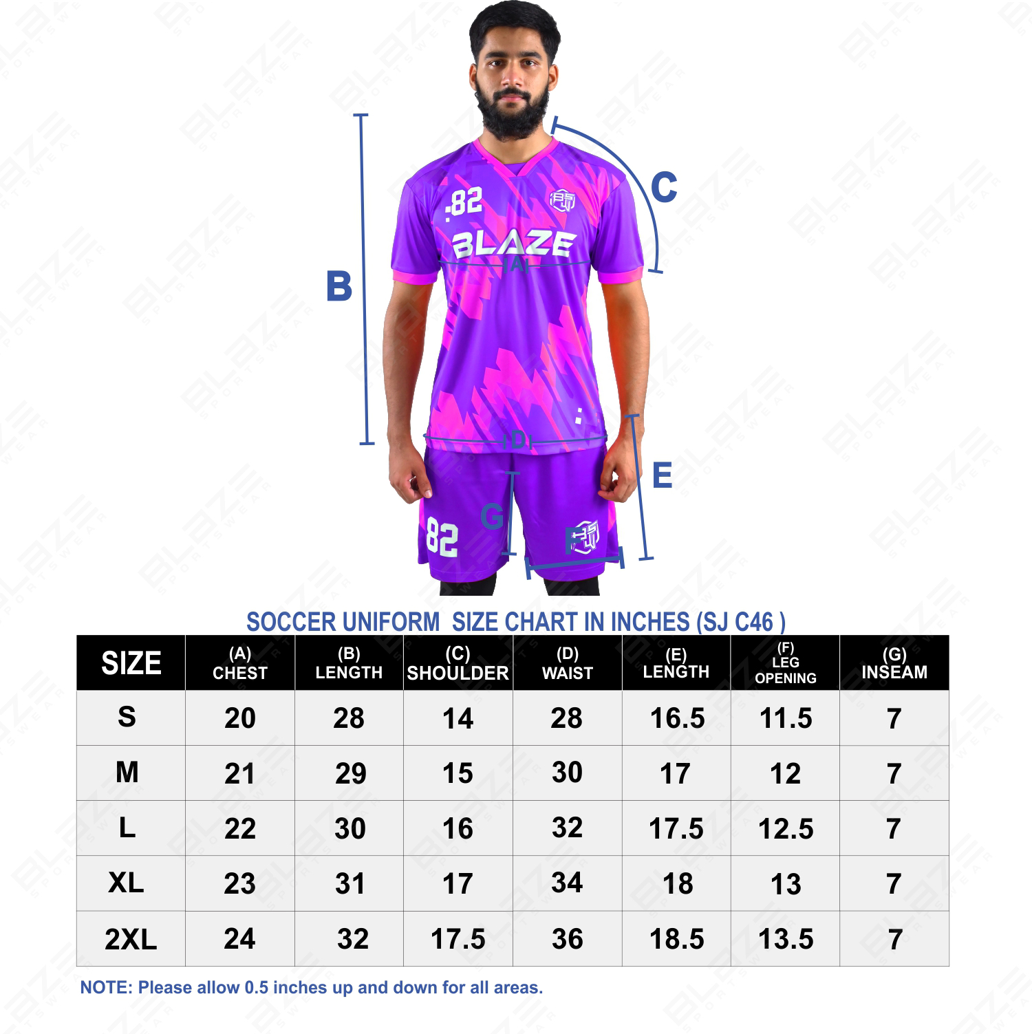 Custom soccer kits, lightweight 100% polyester, featuring digital printing for optimal  performance. - view 9