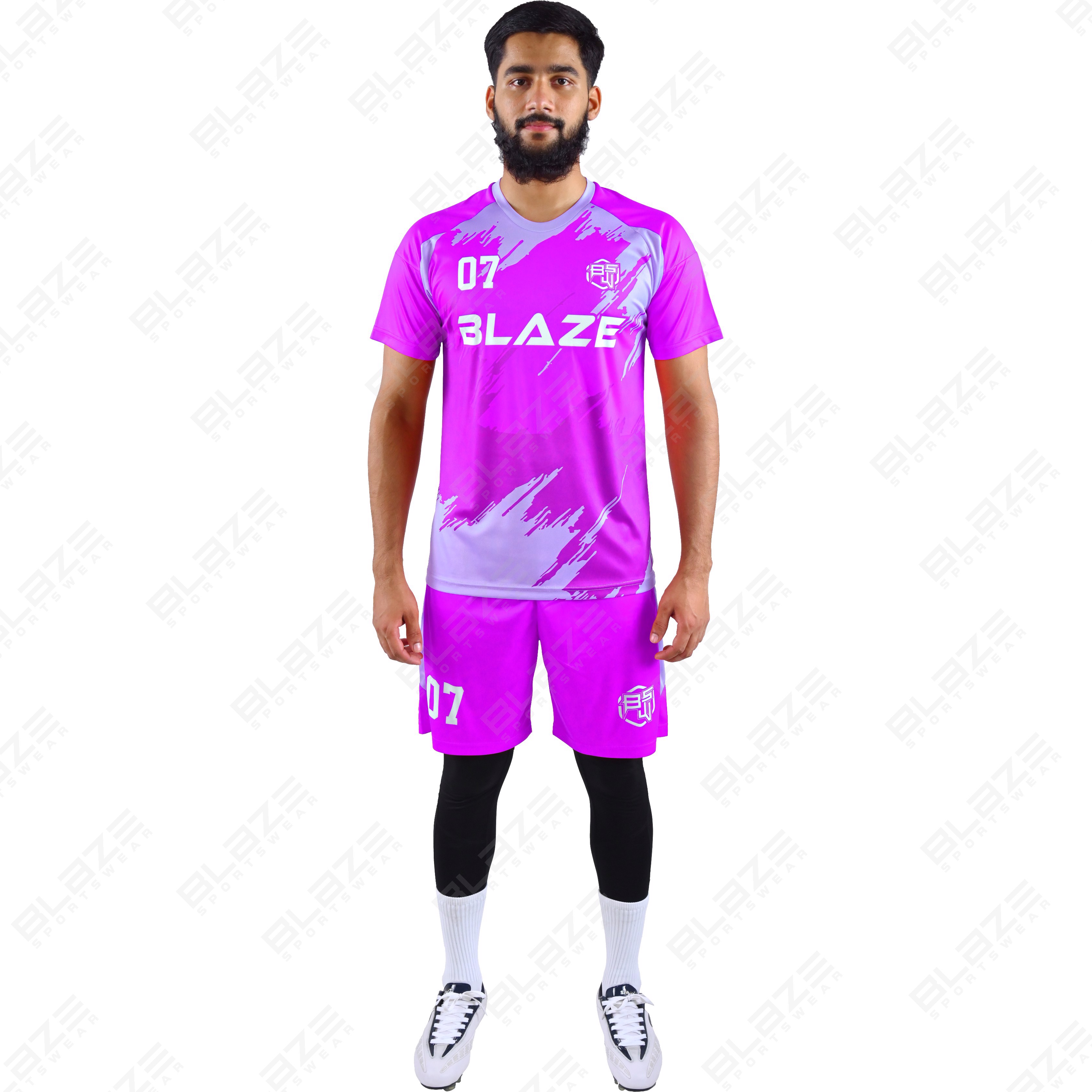 Custom soccer kits made from 100% lightweight polyester with digital print for athletic performance - view 15
