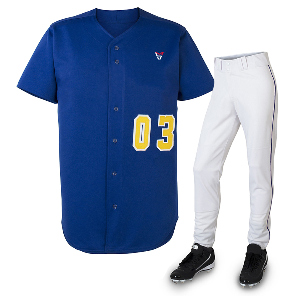  High Quality Breathable Fabric Customised Baseball Uniform  - view 3