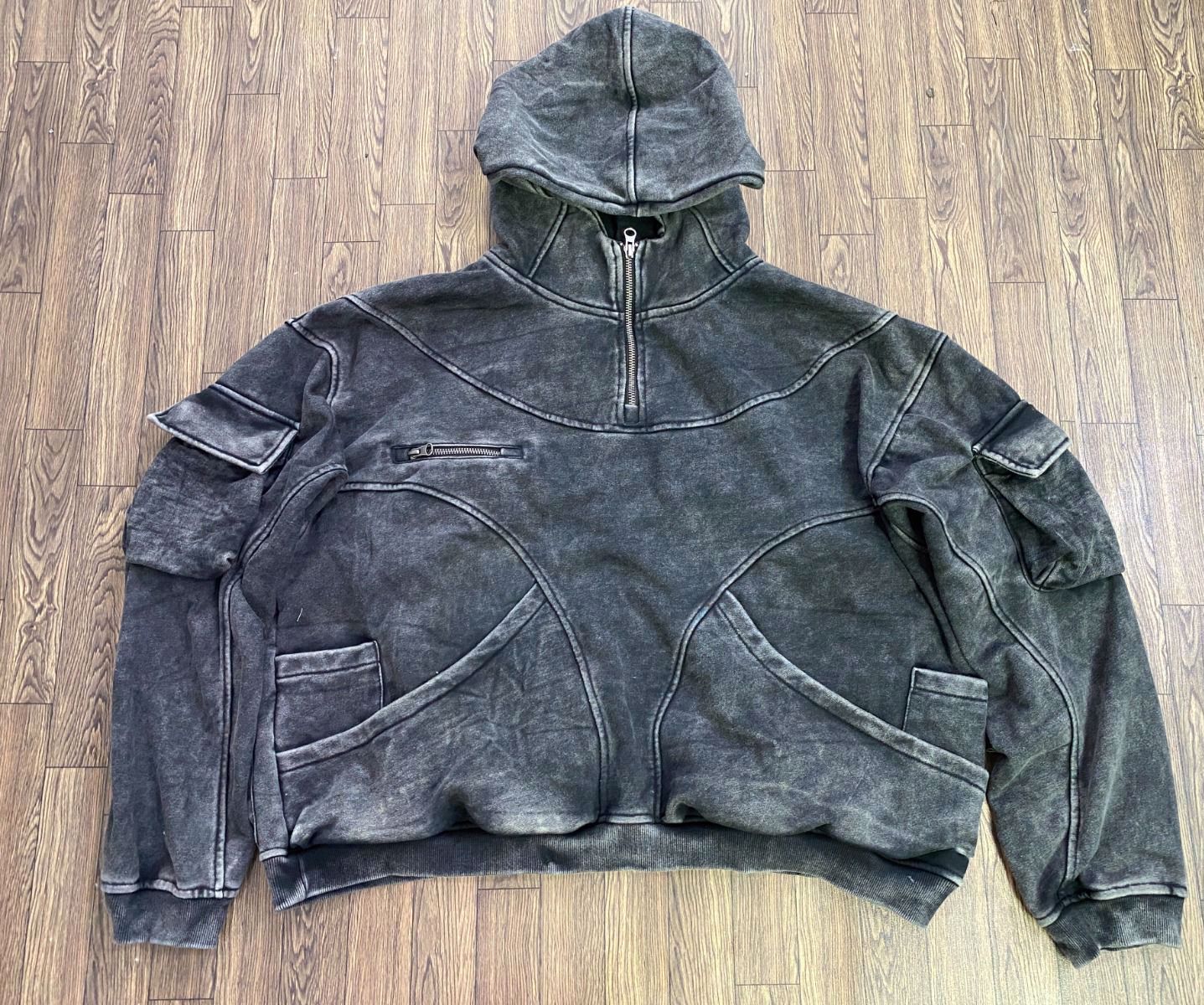  Hoodies With Printed Logo And Customised With Applique Patches And Embroidery