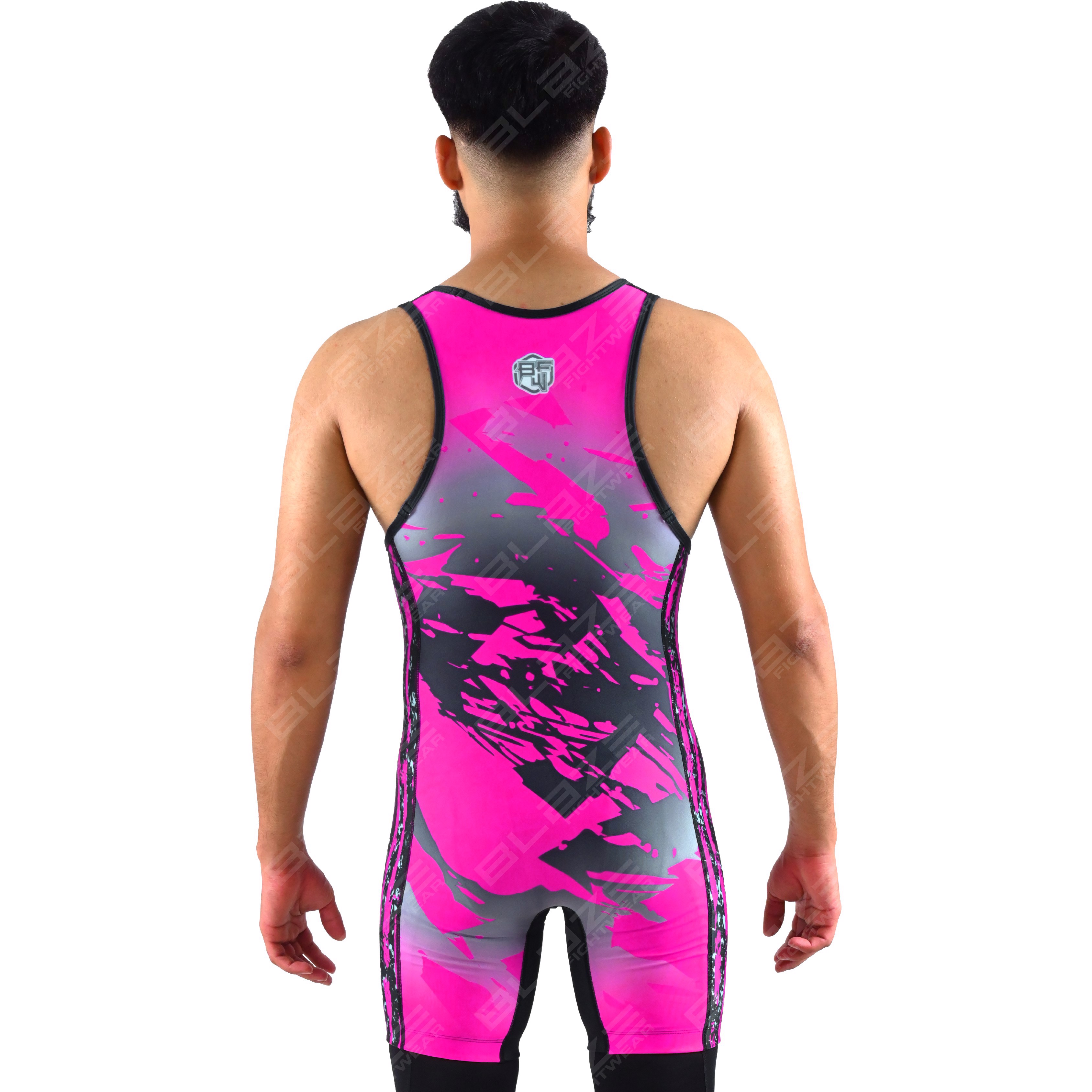 OEM men's high-stretch powerlifting singlet, one-piece wear featuring a classic knitted design - view 6