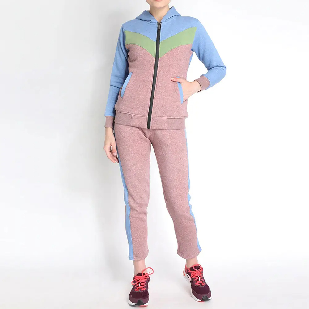 Custom Logo Label Women's Sweat Suits  - view 2
