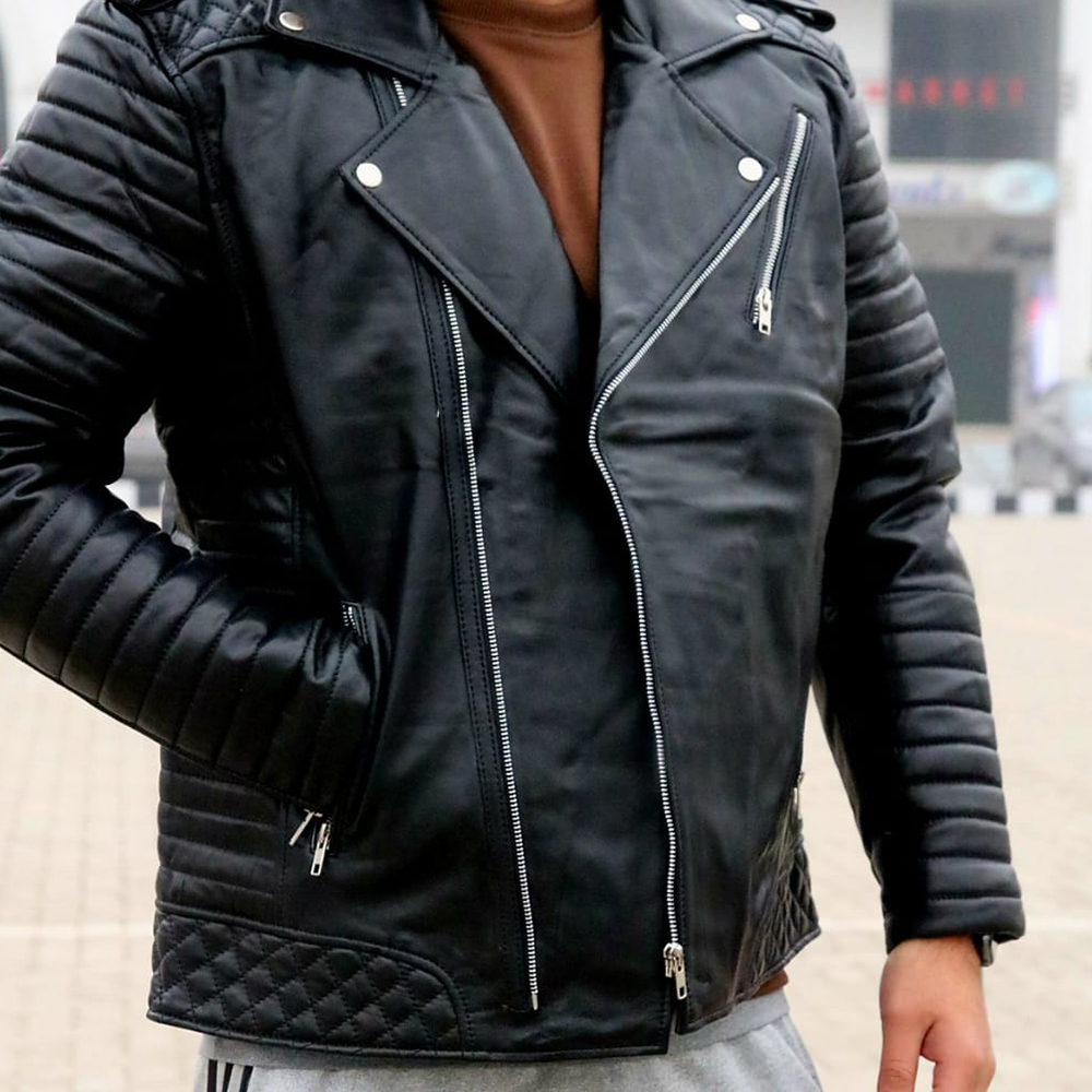 Men's leather jacket, premium leather jacket, original leather jacket, Original cow leather - view 3