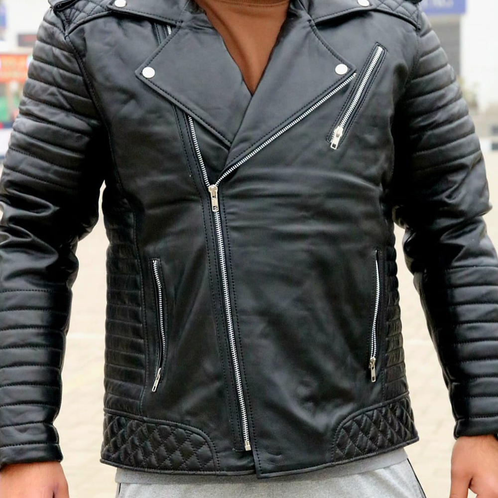 Men's leather jacket, premium leather jacket, original leather jacket, Original cow leather - view 5