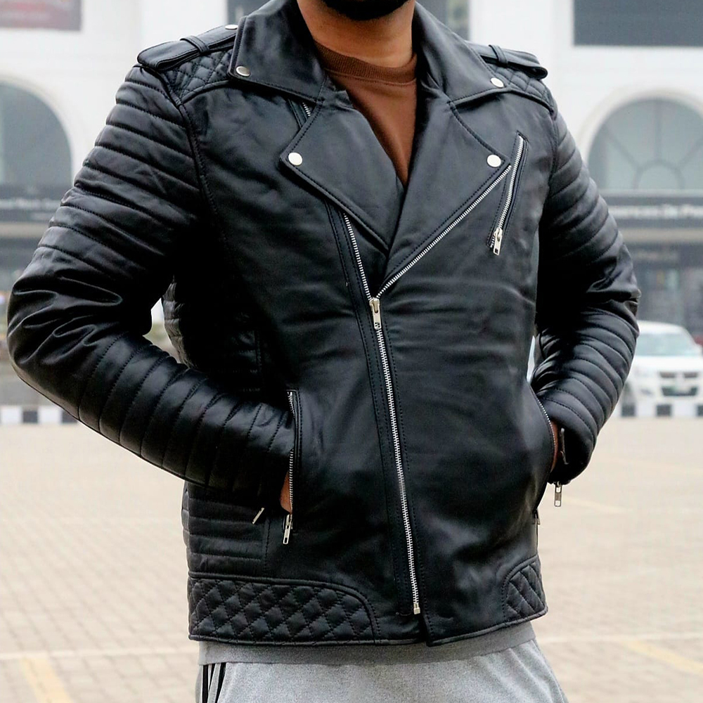 Men's leather jacket, premium leather jacket, original leather jacket, Original cow leather - view 9