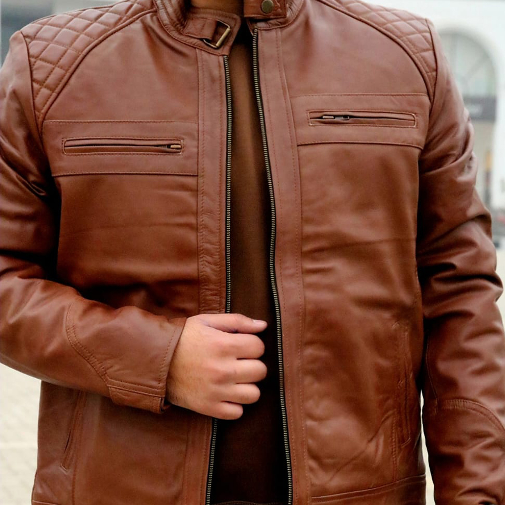 Men's leather jacket, premium leather jacket, original leather jacket, Original cow leather