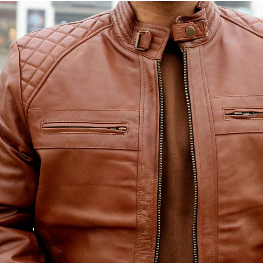 Men's leather jacket, premium leather jacket, original leather jacket, Original cow leather - view 2