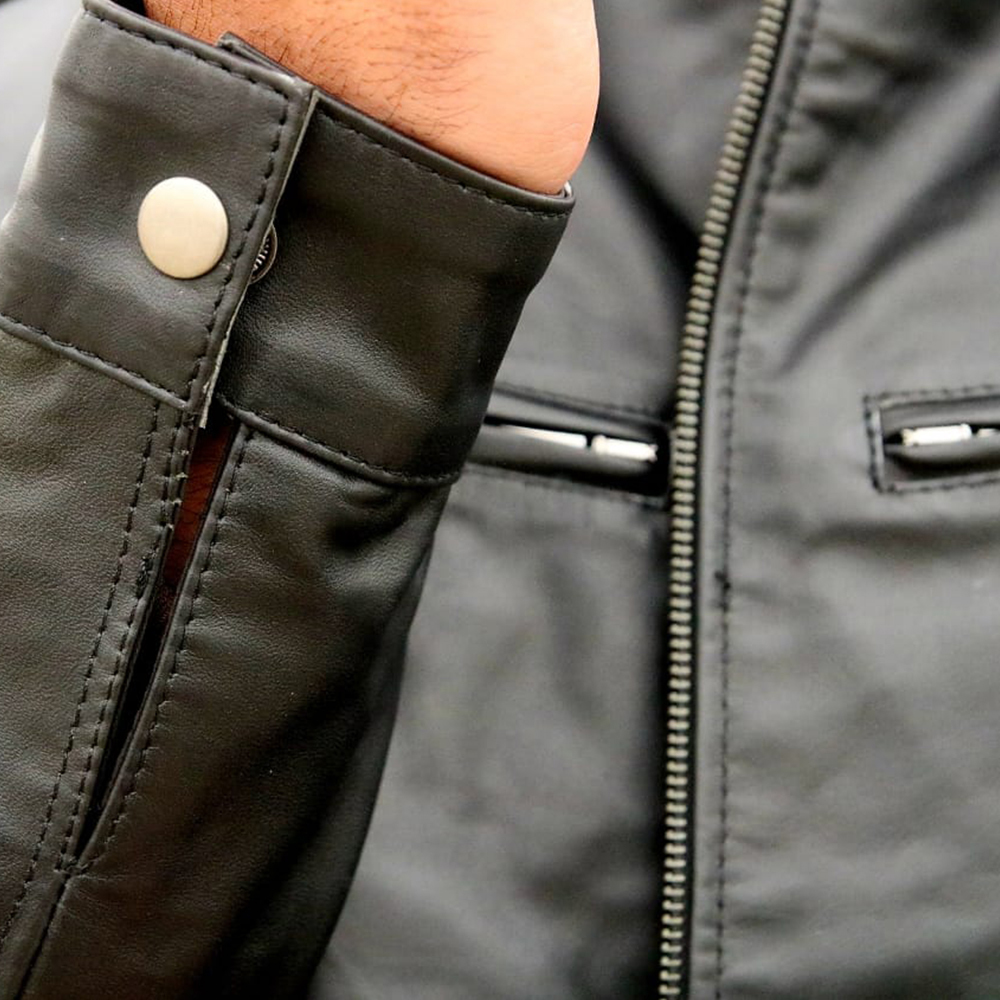Men's leather jacket, premium leather jacket, original leather jacket, Original cow leather - view 4