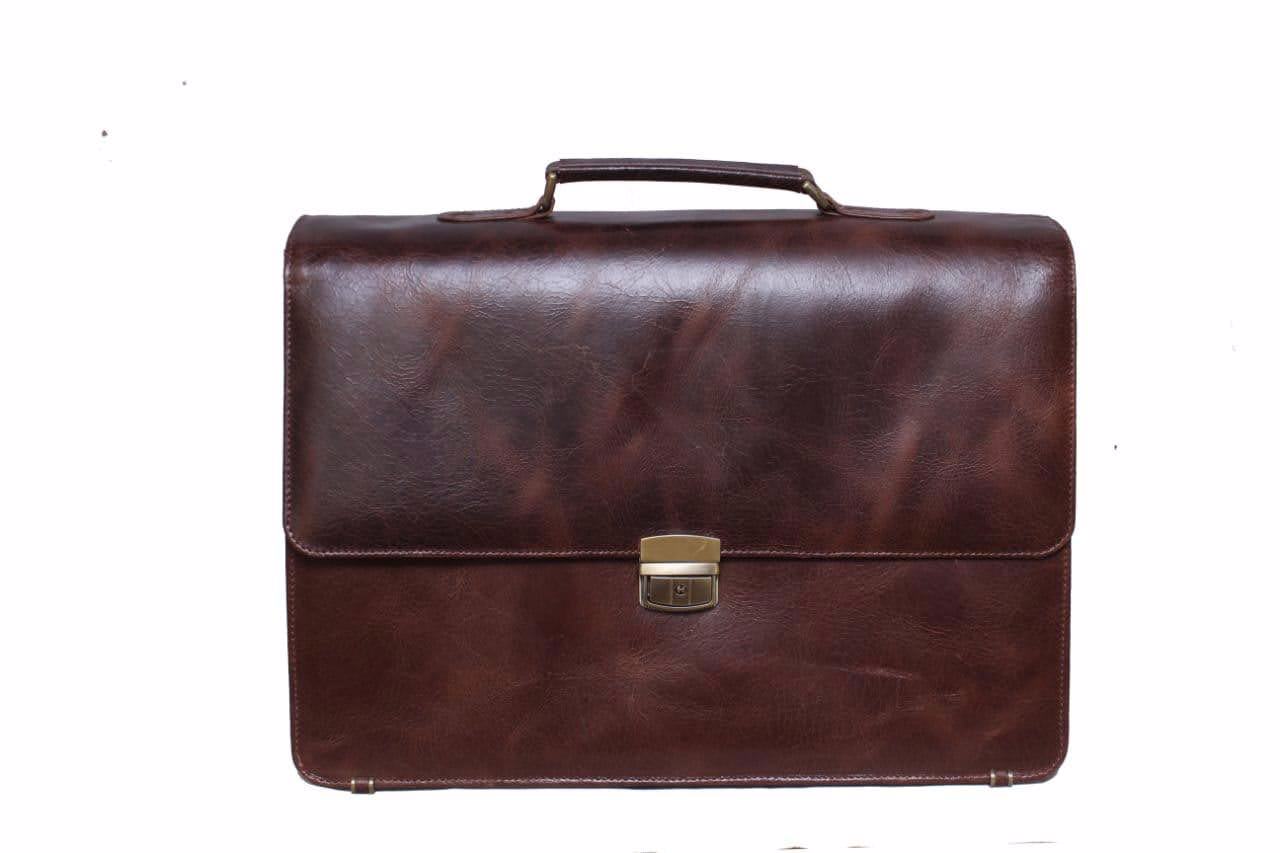 High Quality  Stylish Combined With Sturdy Construction Leather Laptop Bag 