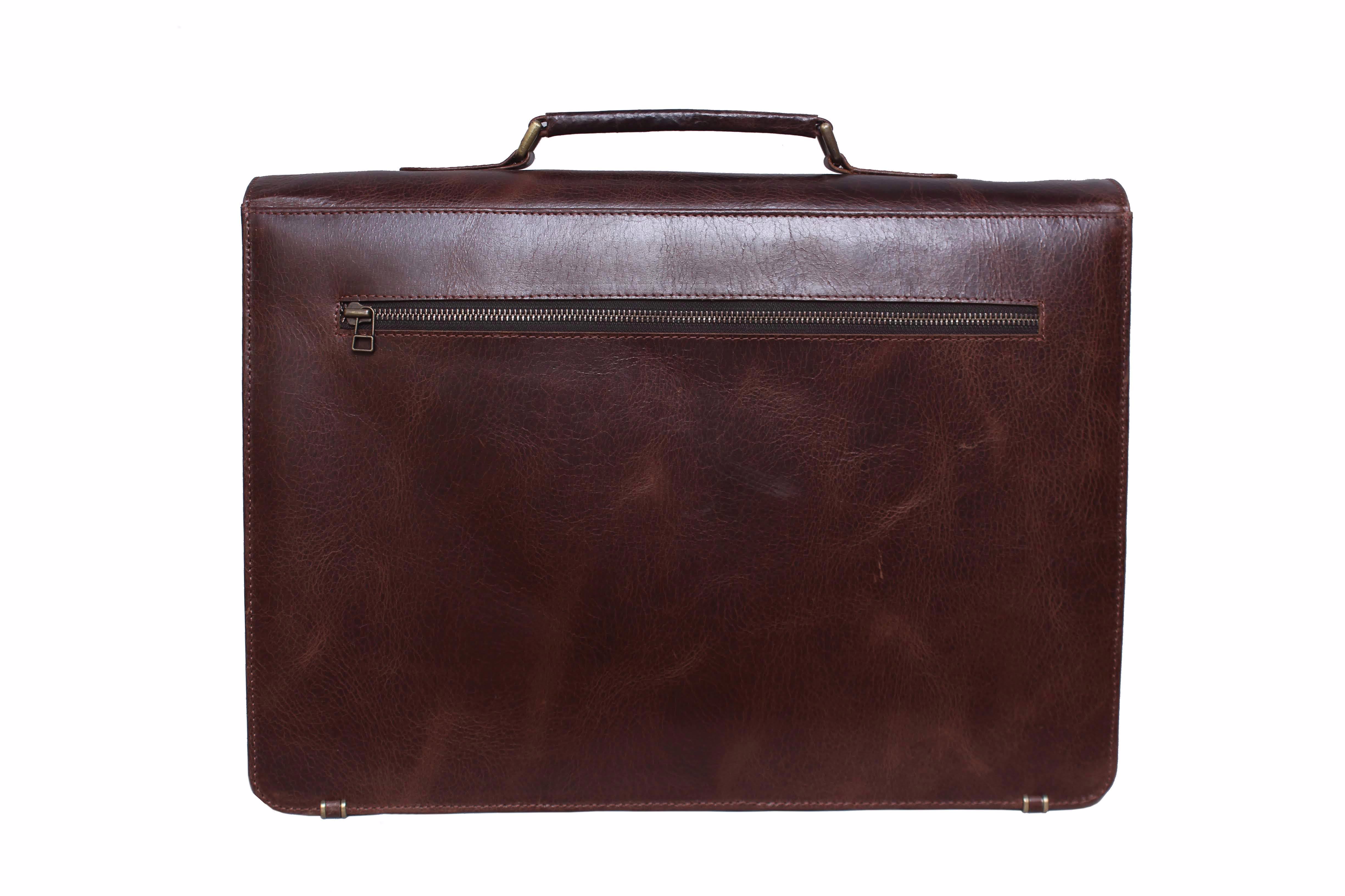High Quality  Stylish Combined With Sturdy Construction Leather Laptop Bag  - view 3