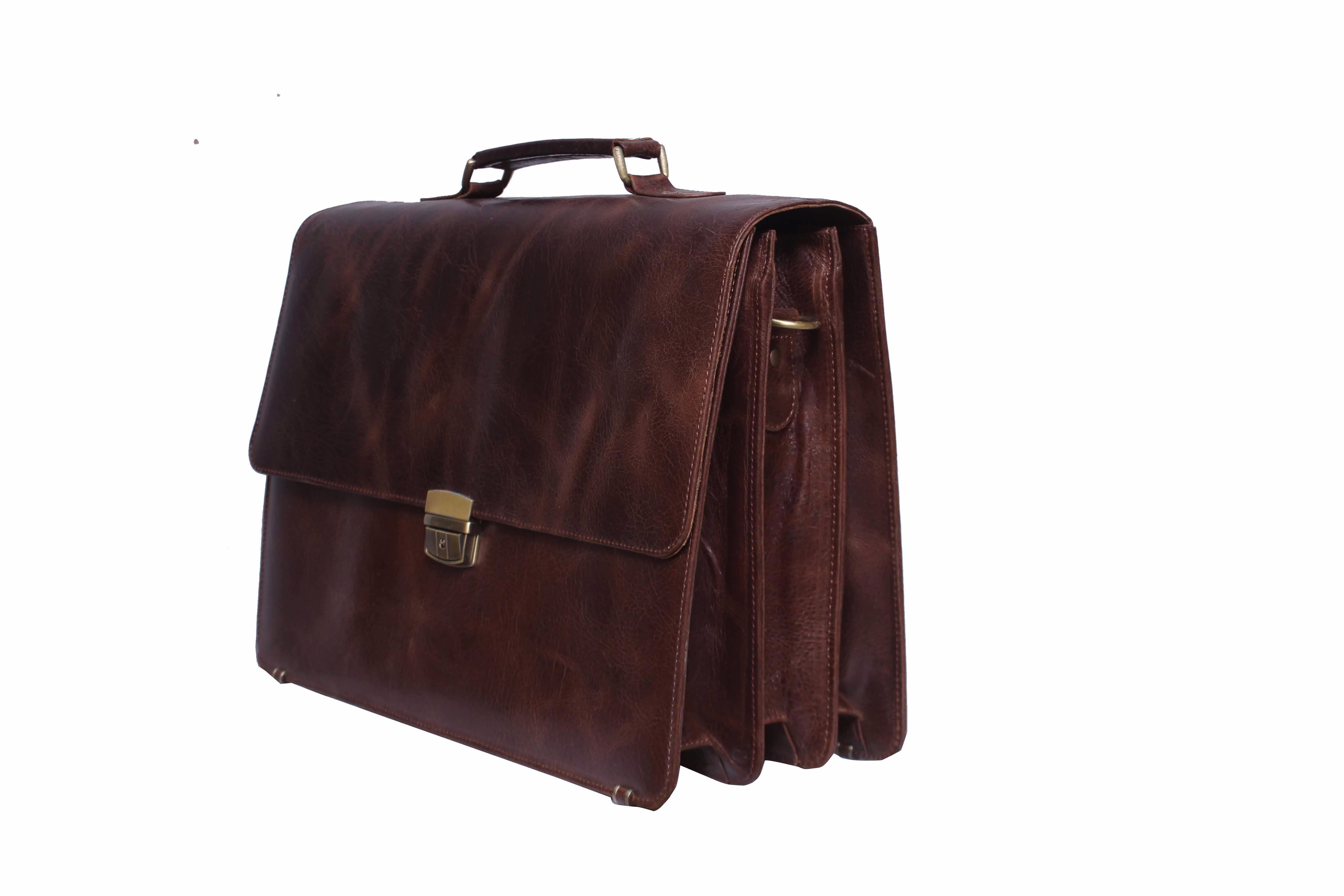High Quality  Stylish Combined With Sturdy Construction Leather Laptop Bag  - view 4