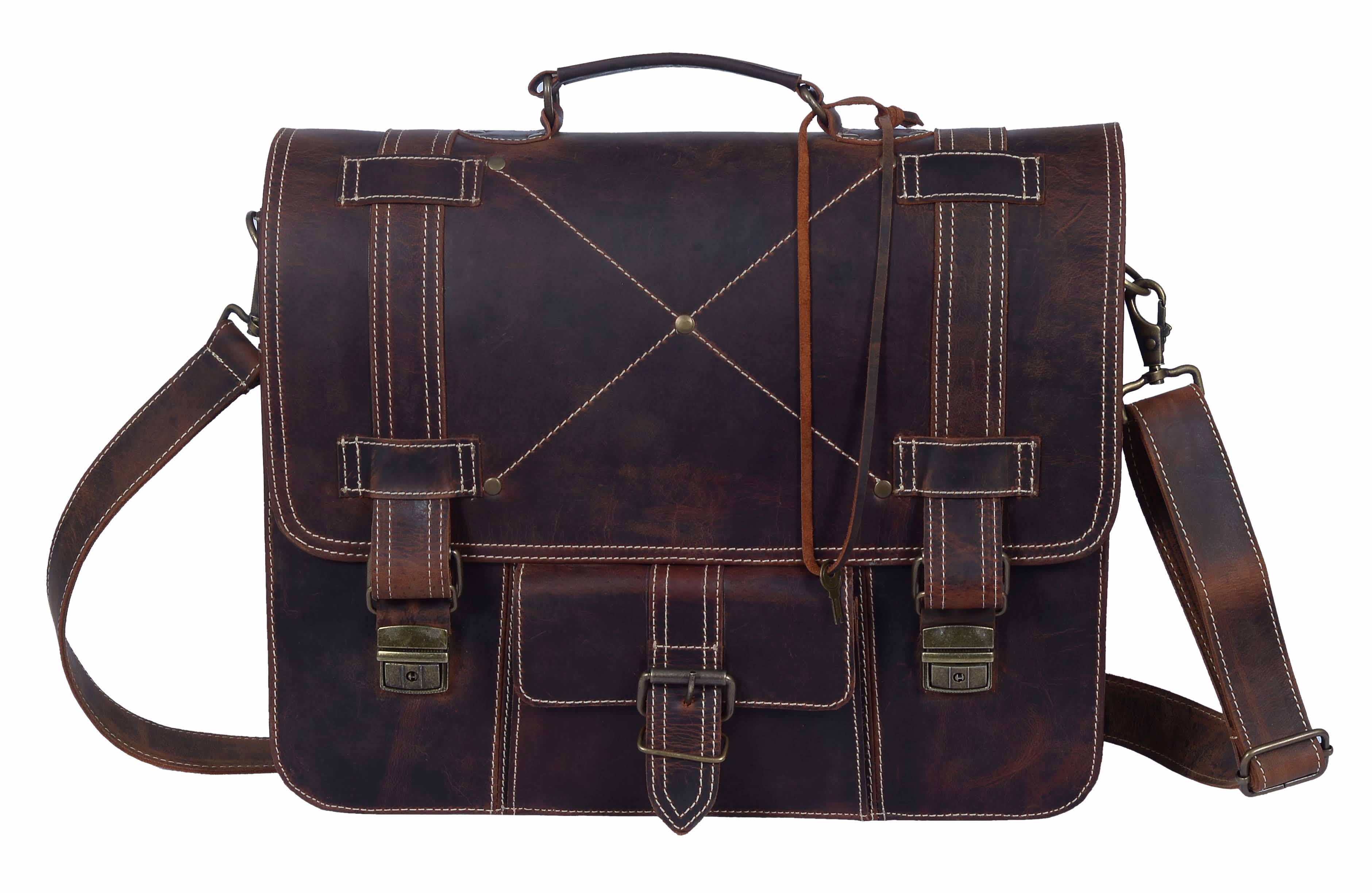 High-Quality Leather Design, Combined With Sturdy Construction File Bag  - view 2
