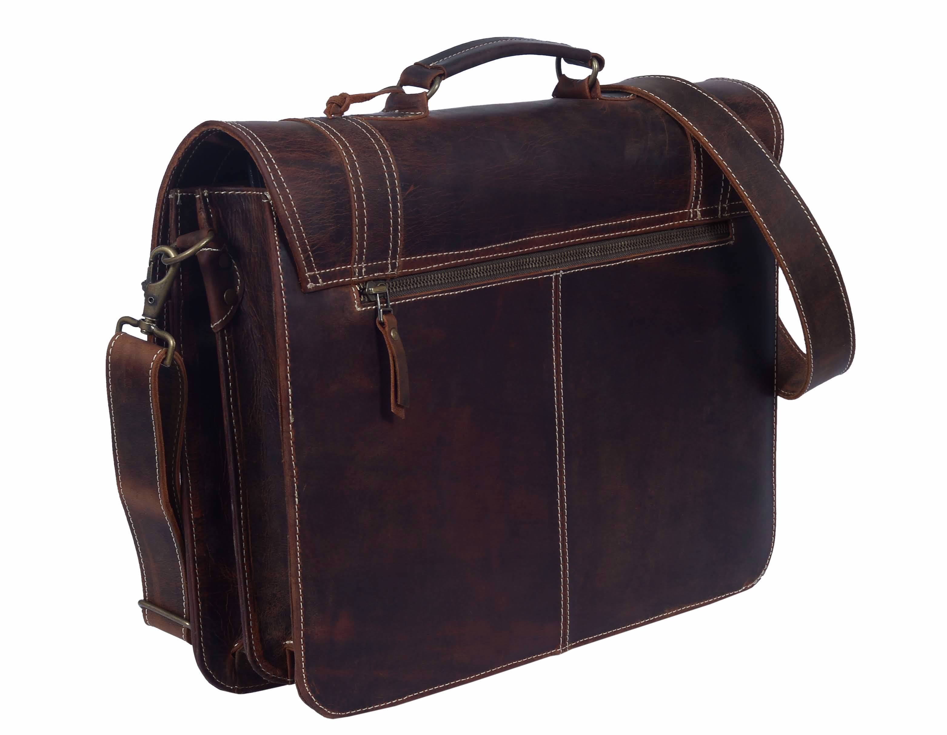 High-Quality Leather Design, Combined With Sturdy Construction File Bag  - view 3