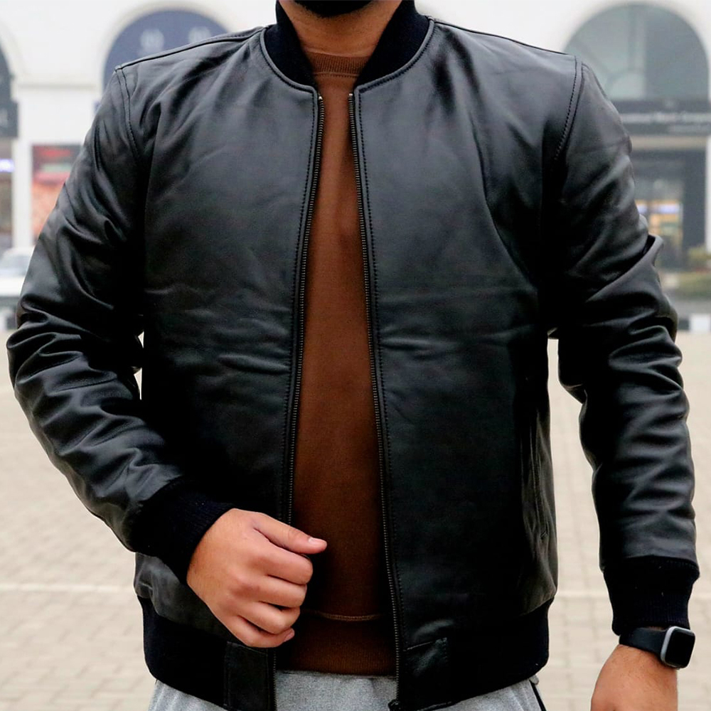 Men's leather jacket, premium leather jacket, original leather jacket, Original cow leather - view 2