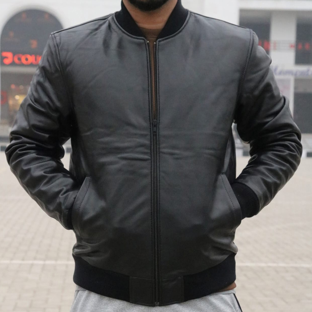 Men's leather jacket, premium leather jacket, original leather jacket, Original cow leather - view 3