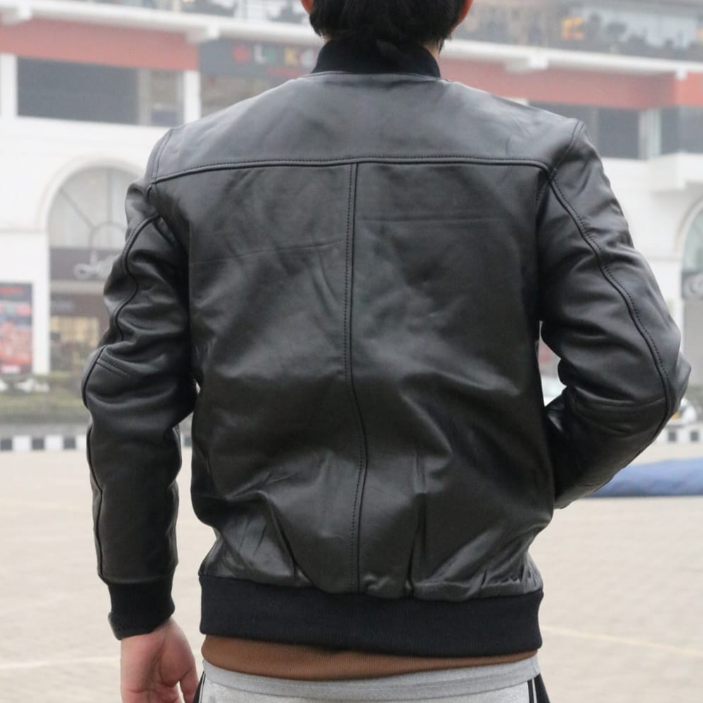 Men's leather jacket, premium leather jacket, original leather jacket, Original cow leather - view 4