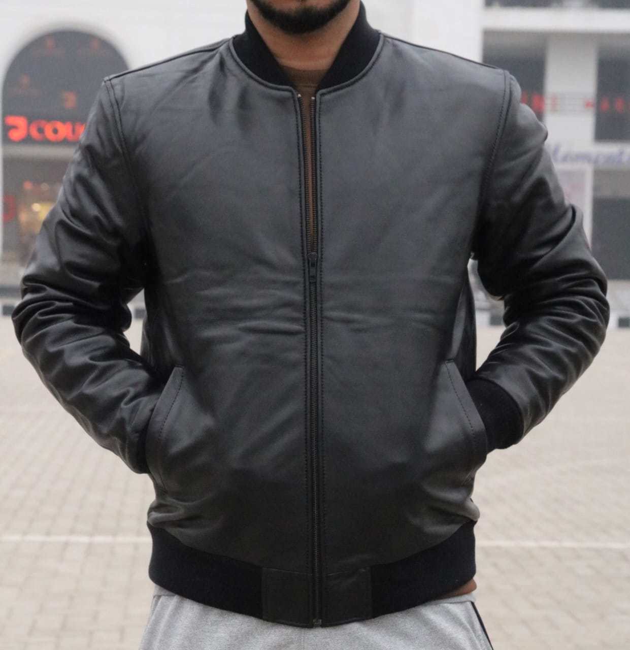 Men's leather jacket, premium leather jacket, original leather jacket, Original cow leather - view 6