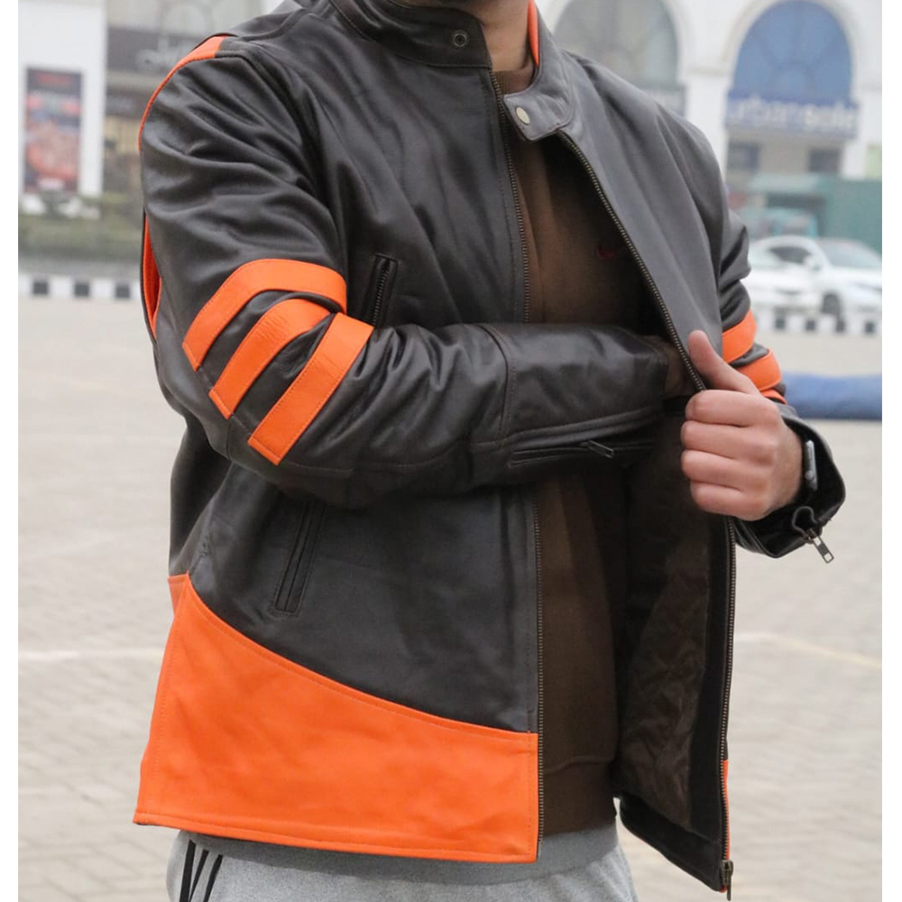 Men's leather jacket, original leather jacket, premium leather jacket, Original cow leather - view 2