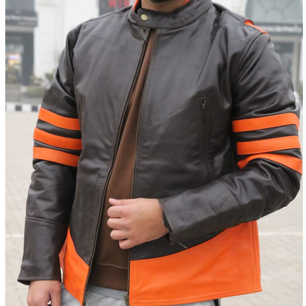 Men's leather jacket, original leather jacket, premium leather jacket, Original cow leather - view 4