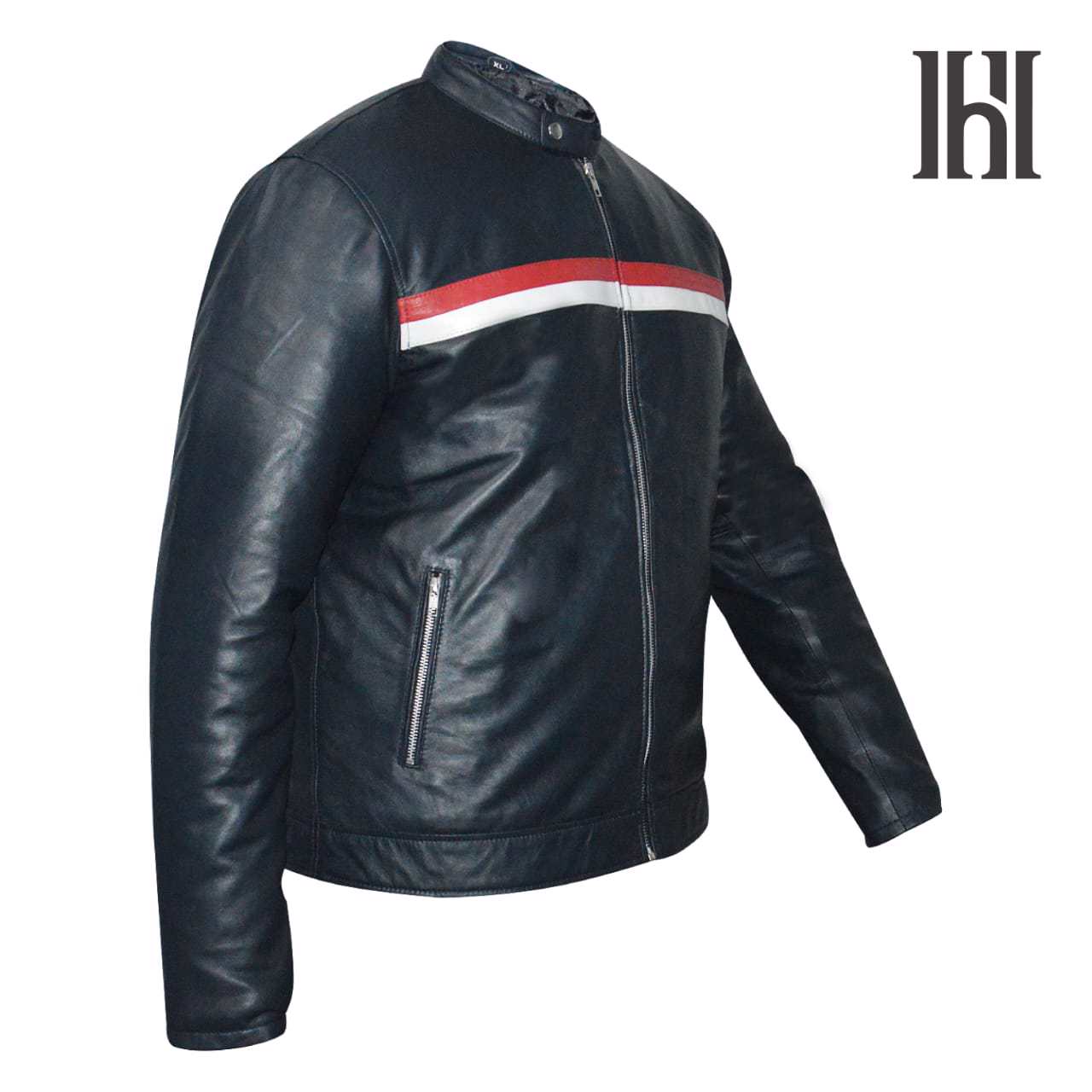 Men's Leather Biker Jacket, premium leather jacket with Ykk zipper, original leather jacket for men - view 2