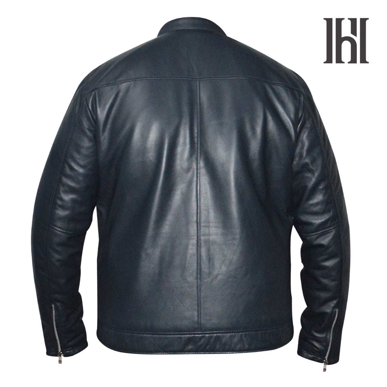 Men's Leather Biker Jacket, premium leather jacket with Ykk zipper, original leather jacket for men - view 6
