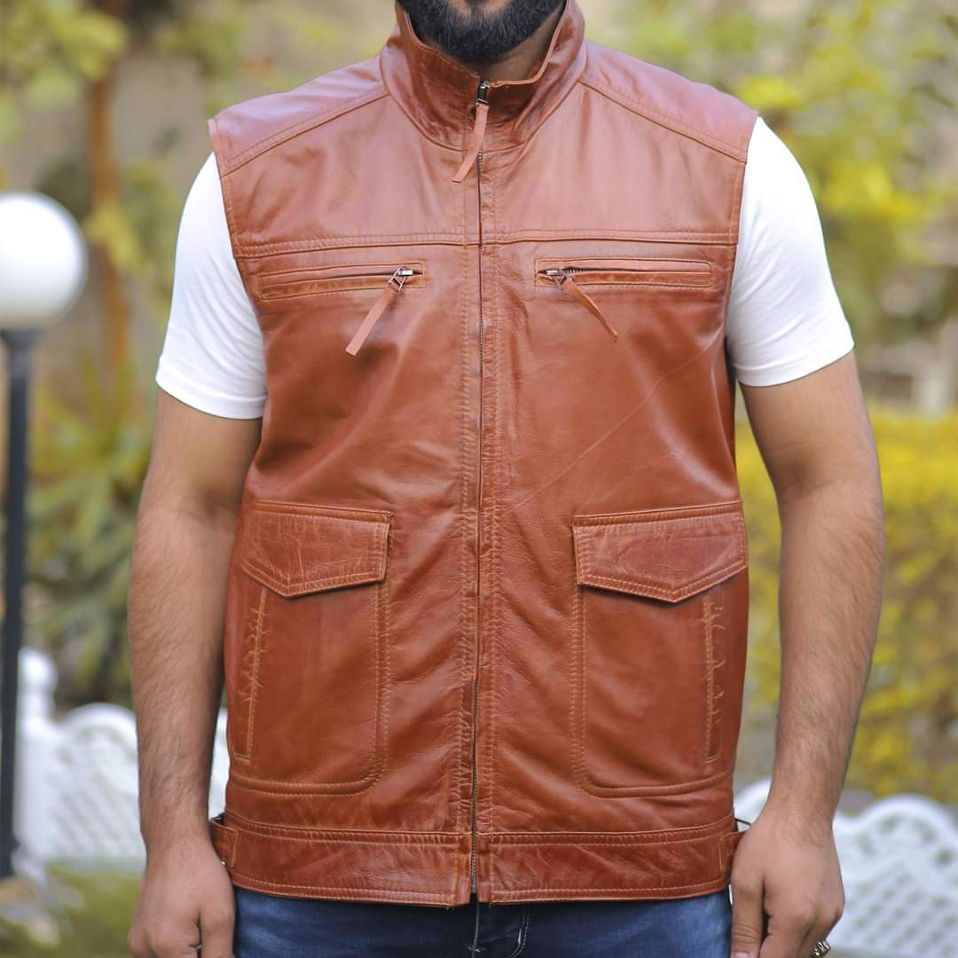 men's leather west, premium leather west, original cow leather west for men's, 