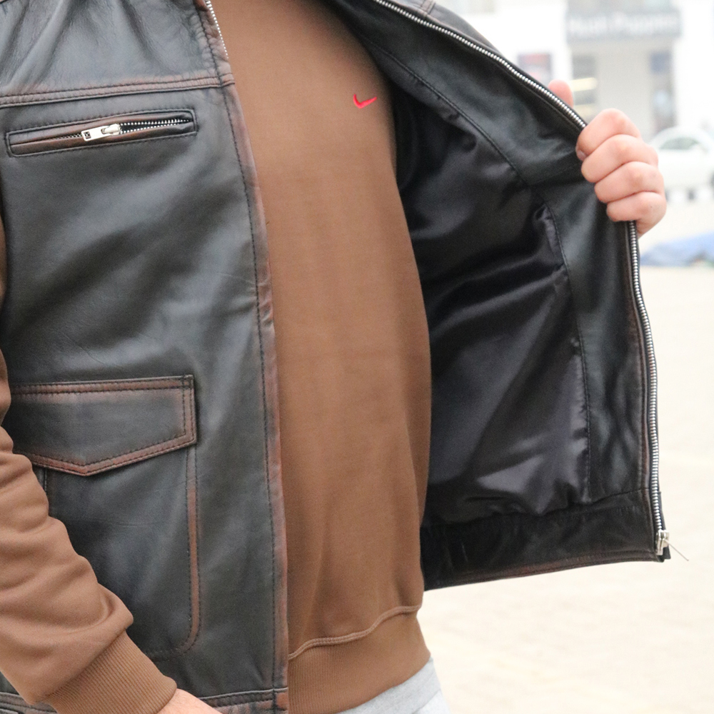 men's leather west, premium leather west, original cow leather west for men's, classic west for men - view 4