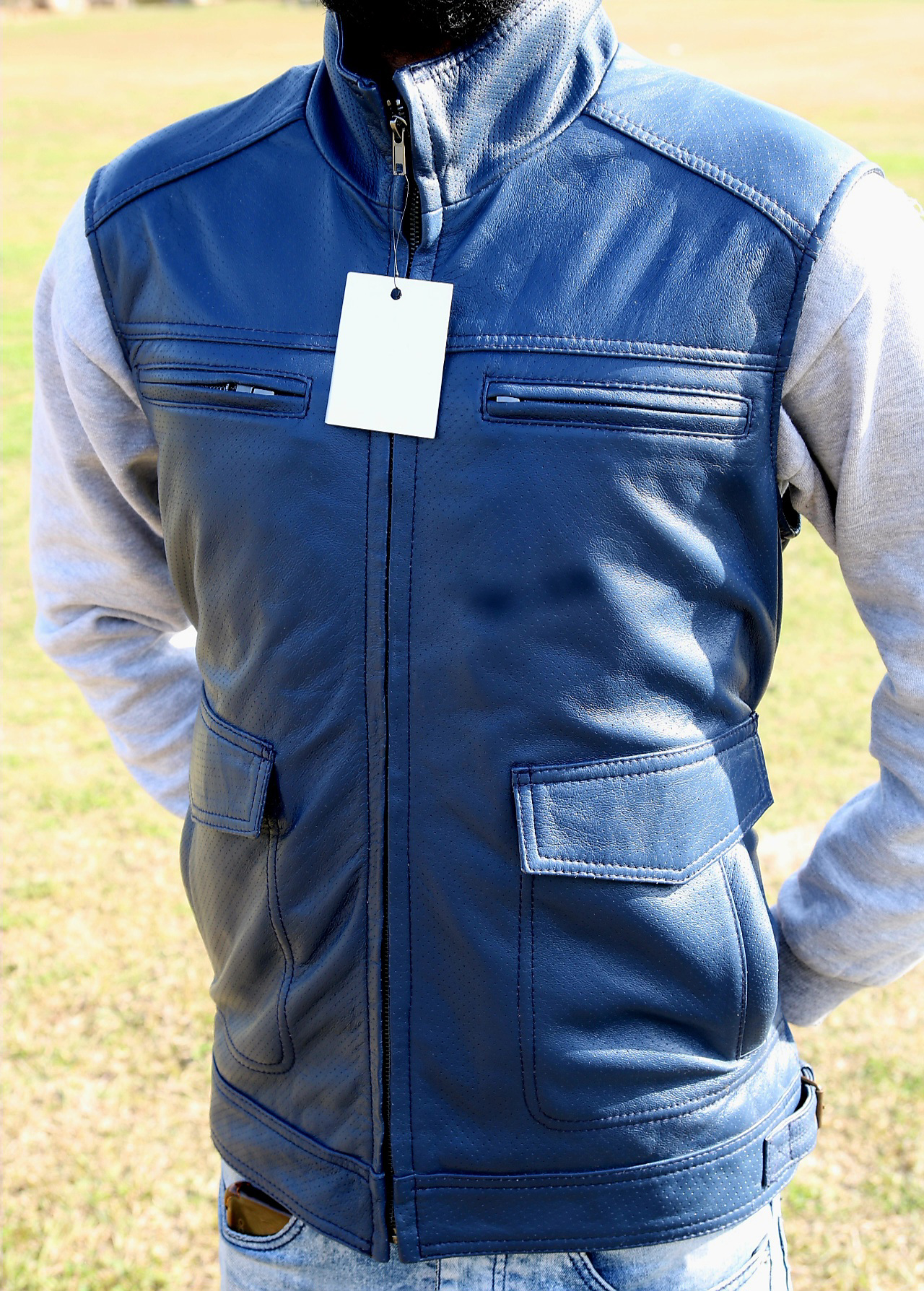 men's leather west, premium leather west, original cow leather west for men's, classic west for men - view 7