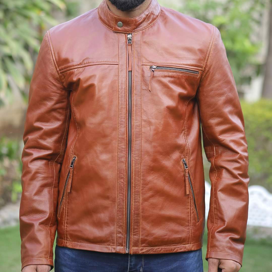 Men's leather jacket, premium quality jacket, original leather jacket, Original cow leather - view 2
