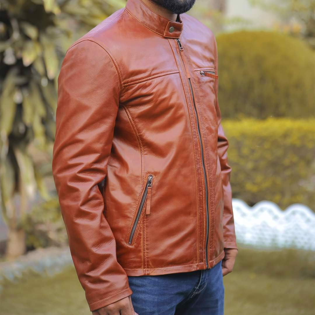 Men's leather jacket, premium quality jacket, original leather jacket, Original cow leather - view 3