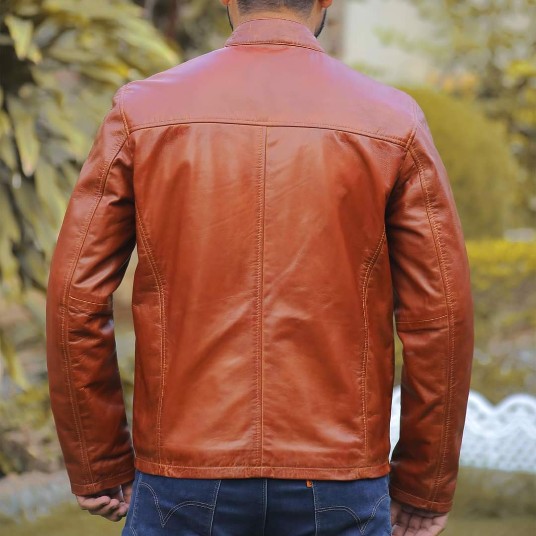 Men's leather jacket, premium quality jacket, original leather jacket, Original cow leather - view 5