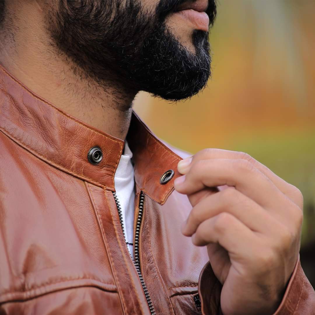 Men's leather jacket, premium quality jacket, original leather jacket, Original cow leather - view 6