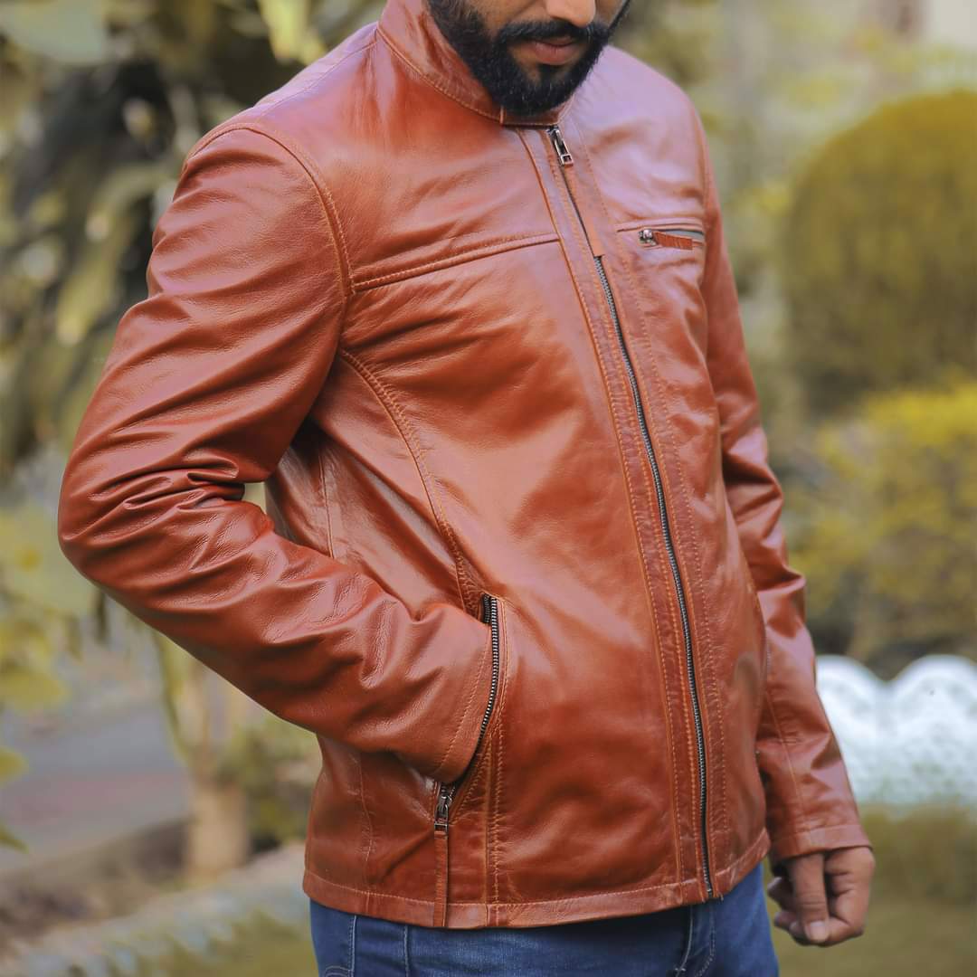 Men's leather jacket, premium quality jacket, original leather jacket, Original cow leather - view 7
