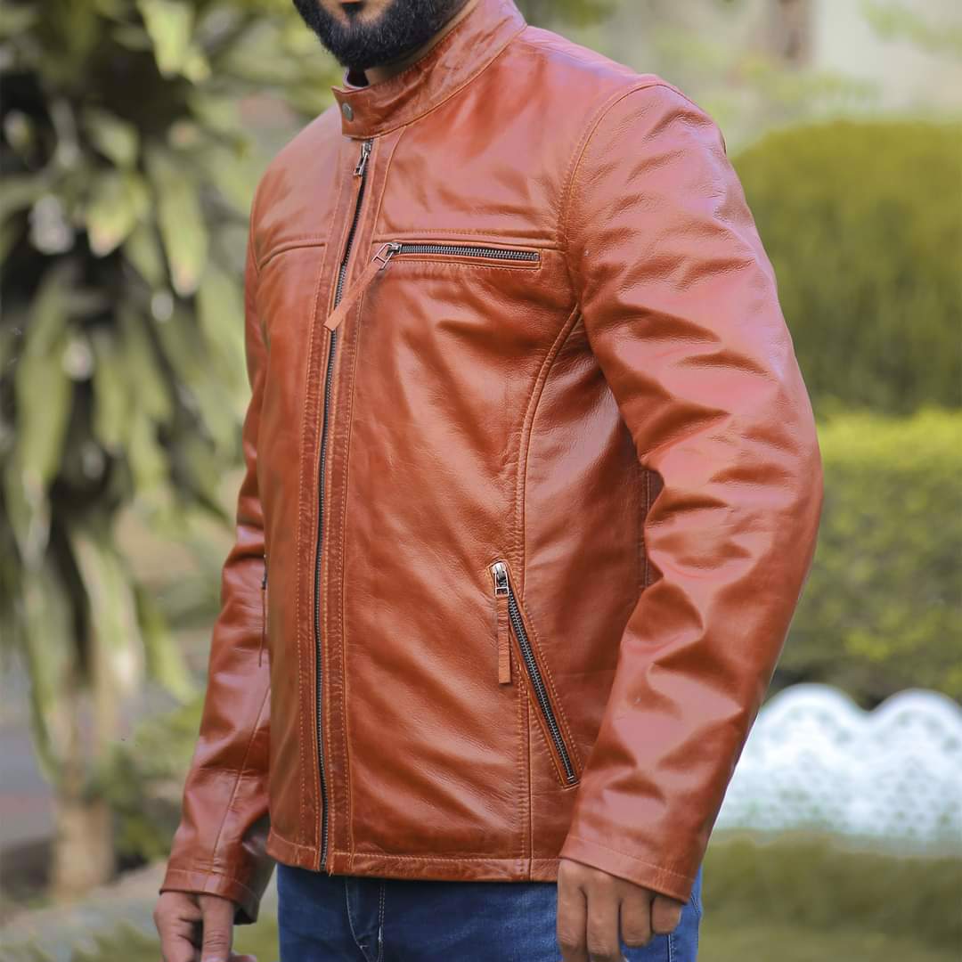 Men's leather jacket, premium quality jacket, original leather jacket, Original cow leather - view 8