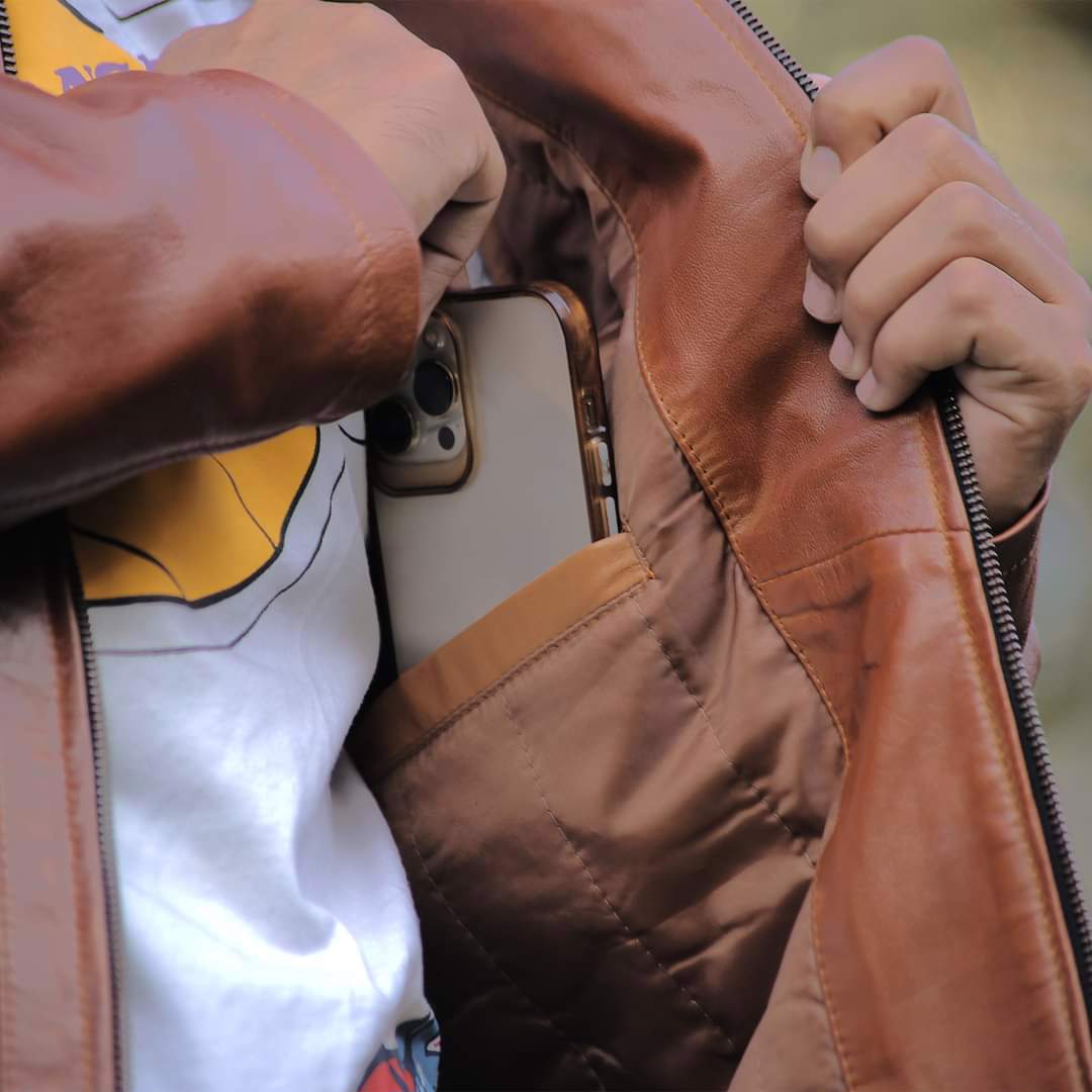 Men's leather jacket, premium quality jacket, original leather jacket, Original cow leather - view 9