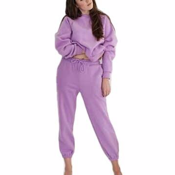 Breathable Custom Logo Jogging 2 Piece Womens Track Suit 