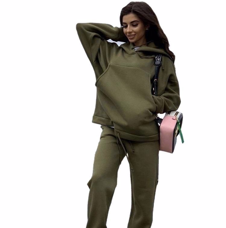 Breathable Custom Logo Jogging 2 Piece Womens Track Suit  - view 2