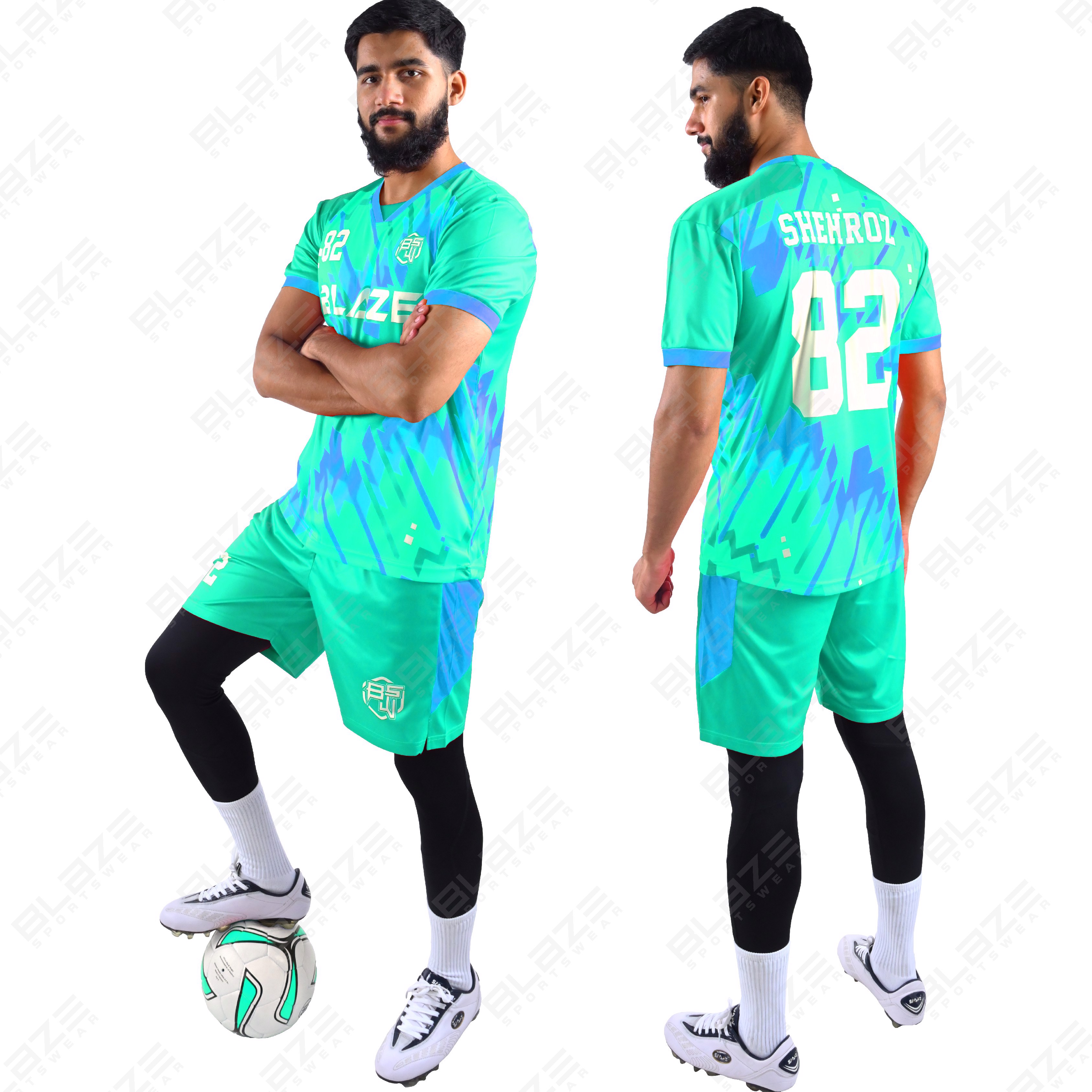 Customised soccer uniform digital sublimation , light weight soccer uniform 100% polyester fabric - view 9