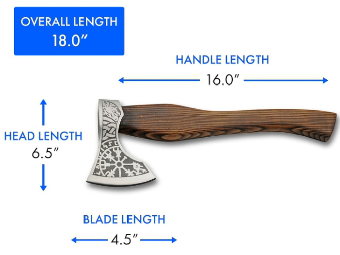 Premium Quality High Carbon Steel Axe With Wood Handle  - view 3