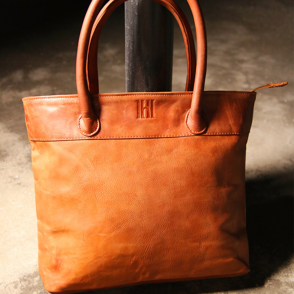 ladies leather tote bag, original leather tote bag, leather handbag, women's bag,  - view 4