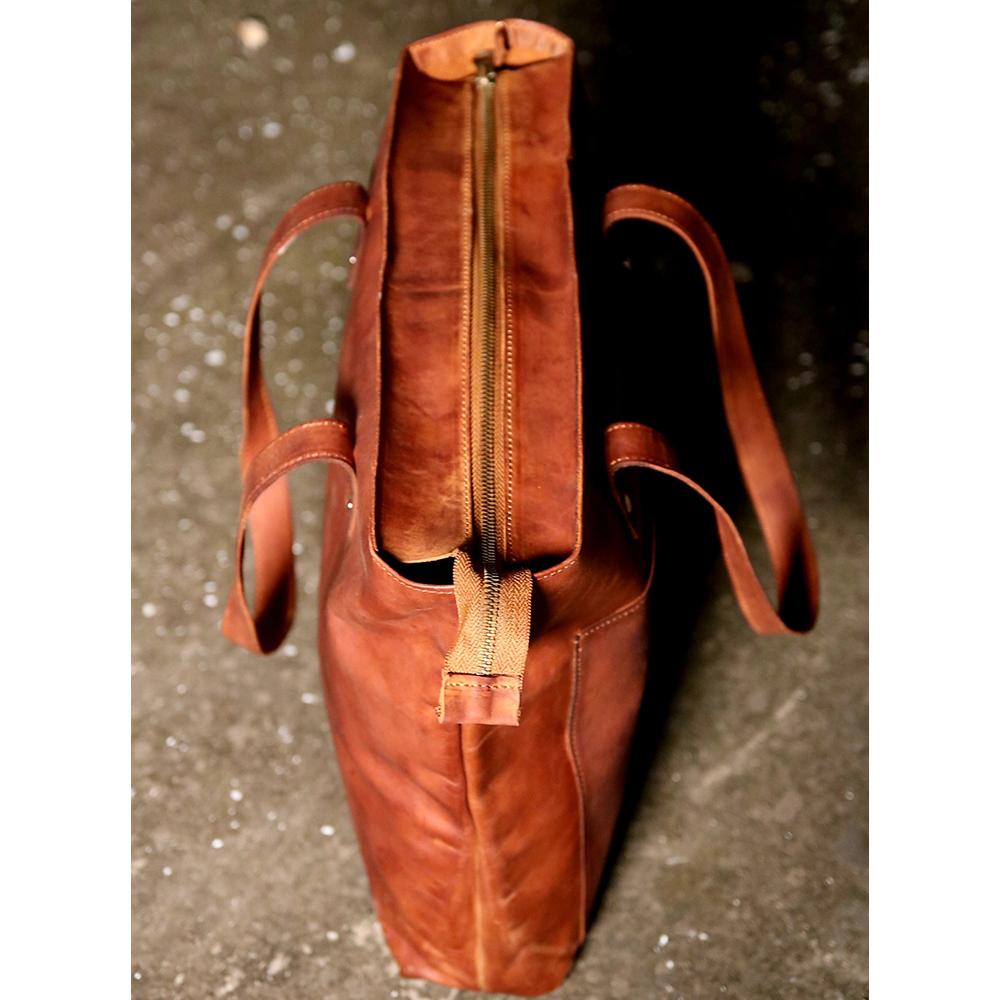ladies leather tote bag, original leather tote bag, leather handbag, women's bag,  - view 4