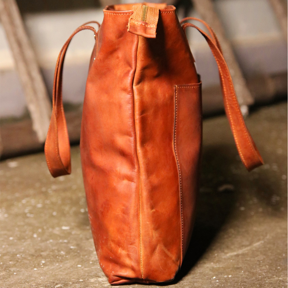 ladies leather tote bag, original leather tote bag, leather handbag, women's bag,  - view 7