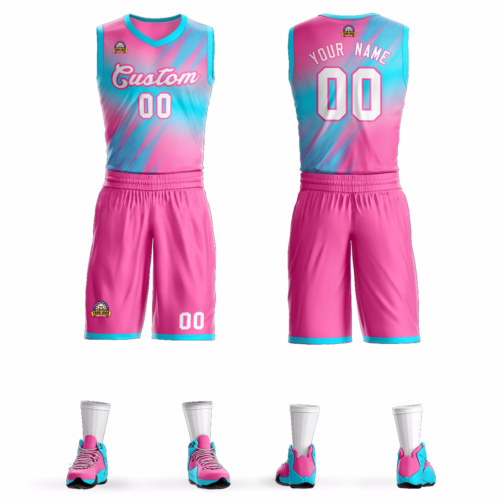 Wholesale Sublimation Basketball Uniform High Quality Sportswear Custom Names & Numbers