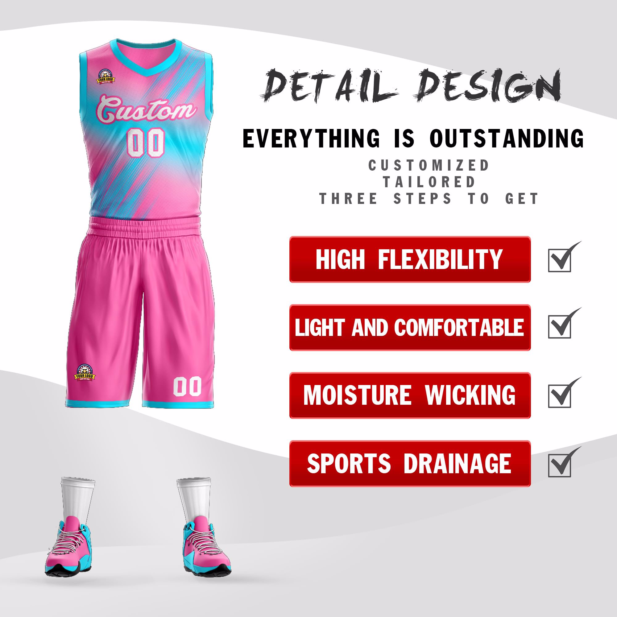 Wholesale Sublimation Basketball Uniform High Quality Sportswear Custom Names & Numbers - view 2