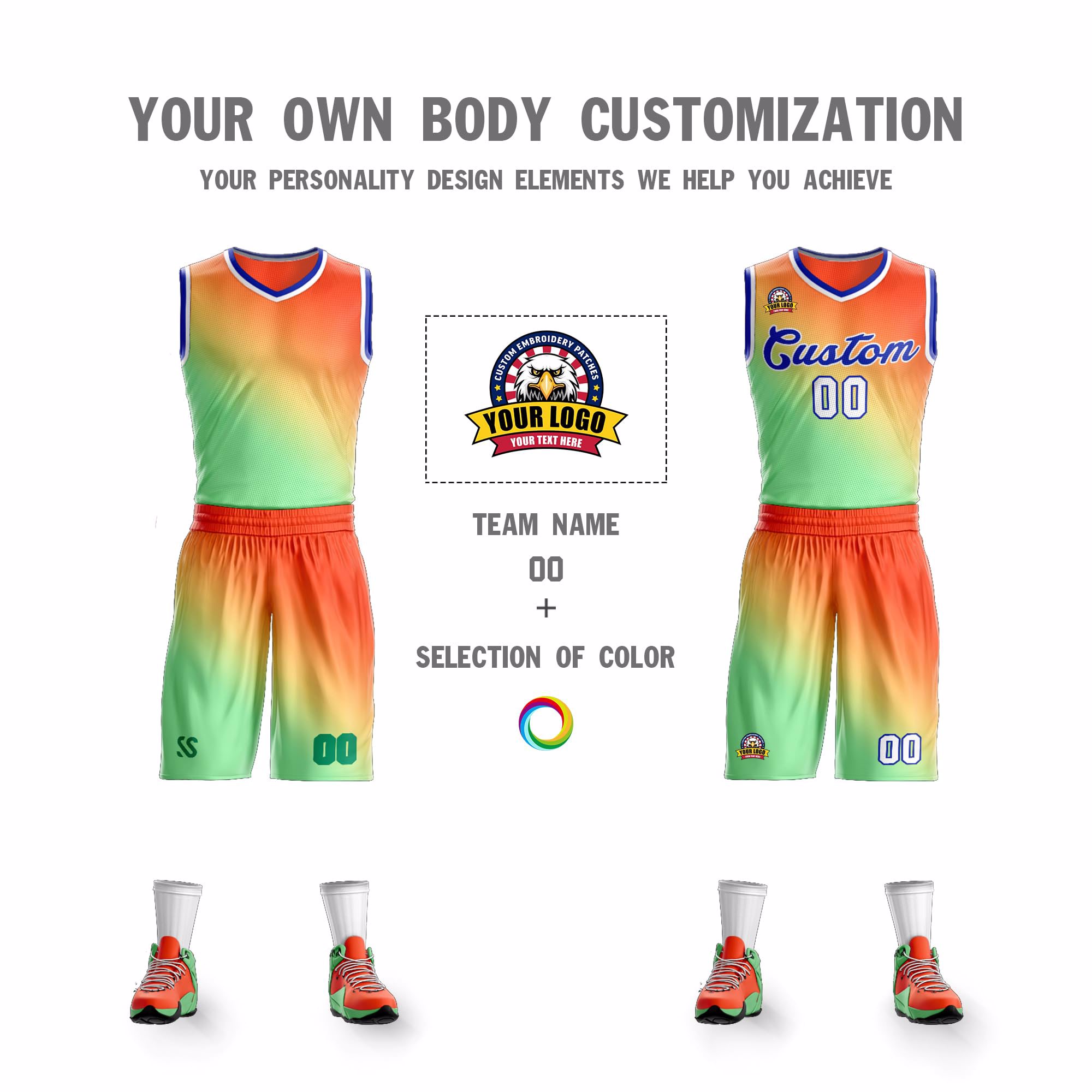 2024 New Design Stitched Basketball Uniform Top Quality Breathable Basketball Team Uniforms  - view 3