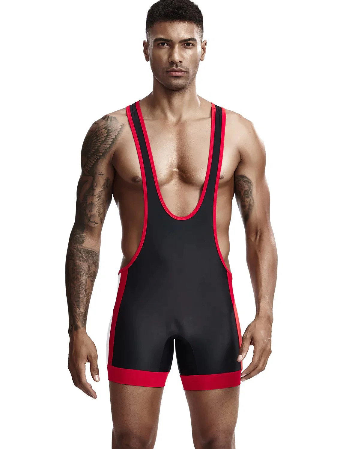 High Quality Automated Cutting Wrestling Singlet With Customised Colour Logo And Design  - view 8