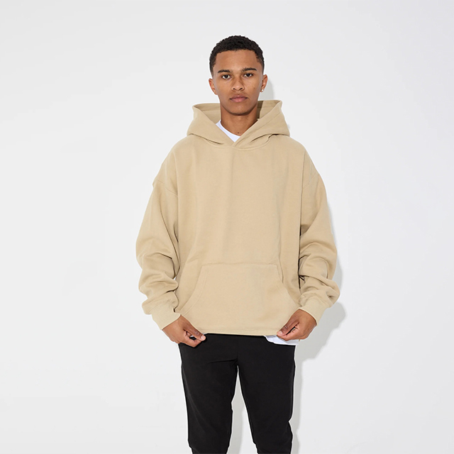 High Quality Knitted  Cotton Hoodie With Customization of Logo Printing Size and Colour  - view 2