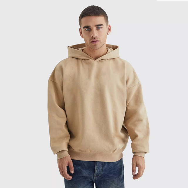 High Quality Knitted  Cotton Hoodie With Customization of Logo Printing Size and Colour  - view 3