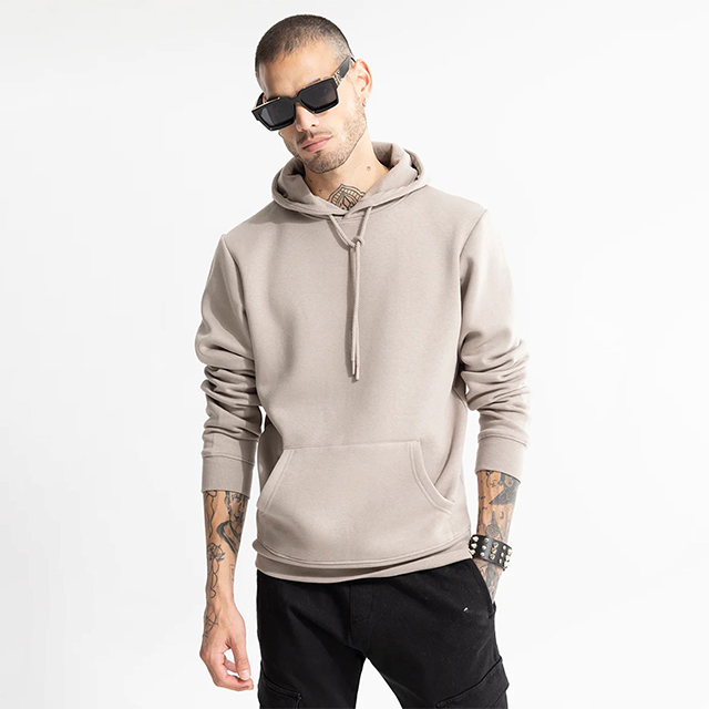 High Quality Knitted  Cotton Hoodie With Customization of Logo Printing Size and Colour  - view 4