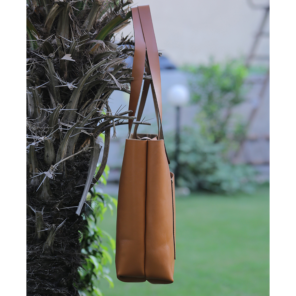 ladies leather tote bag, original leather tote bag, leather handbag, women's bag, leather bag - view 5